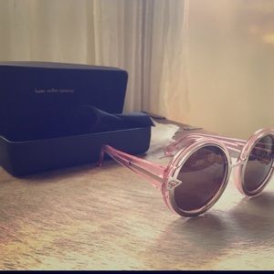 Karen Walker Orbit sunglasses in Crystal Pink.